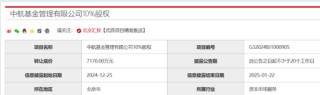 中航基金股东准备转让股权，挂牌底价7170万元