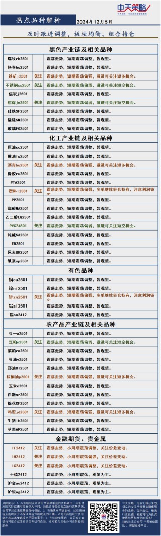 中天策略:12月5日市场分析