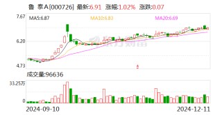 鲁泰A第三季度权益分派方案：拟每10股派0.5元