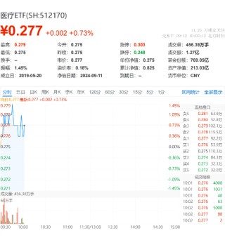 民营医院、CXO概念再度活跃，新里程、凯莱英领涨！医疗ETF（512170）盘中拉涨逾1%
