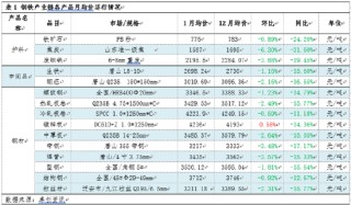 月度跟踪：1月钢铁产业链数据全景及传导逻辑分析