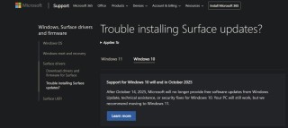Win10 即将退役，微软支持文档敦促用户升级 Win11