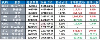 景林最新美股持仓：Meta升至第一大重仓 显著增持谷歌、大全新能源