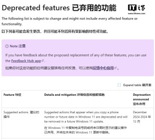 体验不佳，微软将在 Win11 中移除“建议操作”功能