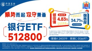 一阳包三阴，新一轮涨势开启？银行ETF（512800）放量涨超2%！42股暴力普涨，央行点金行业新增长蓝图