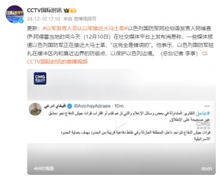 以色列国防军阿拉伯语发言人否认以军接近大马士革