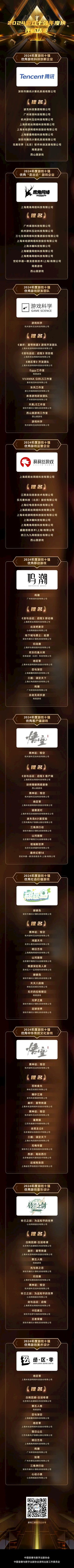 中国2024游戏十强年度榜正式揭晓：《黑神话：悟空》斩获三项大奖