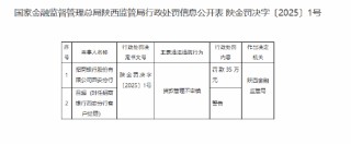 招商银行西安分行因贷款管理不审慎被罚35万元