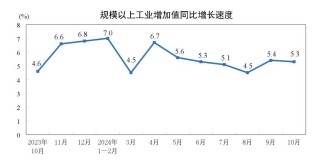 主要经济指标回升明显！10月社零总额增长4.8%，规模以上工业增加值增长5.3%，1-10月固投增长3.4%