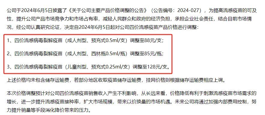 国内头部流感疫苗厂商第三季度业绩下滑 业内人士：对“价格战”走势没有把握，充满矛盾-第1张图片