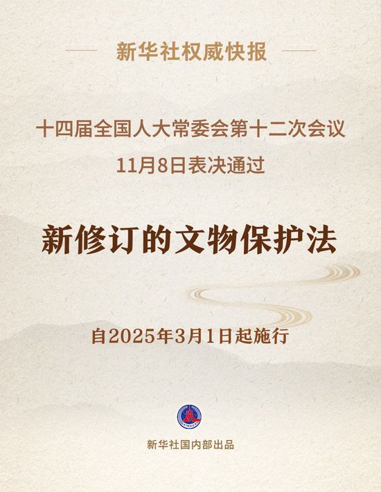 新修订的文物保护法将于2025年3月1日起施行-第1张图片