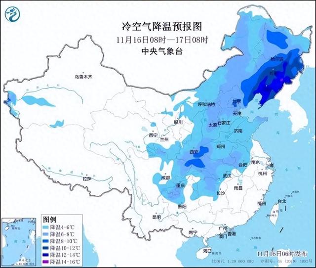 冷冷冷！大风＋降温都来了！全国冰冻线进程图出炉，这些地方雨雪天气持续在线-第1张图片