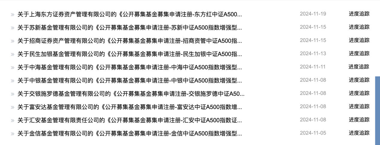 近90只中证A500相关产品上报，中小公募和券商资管都想在指数基金赛道争一争-第1张图片