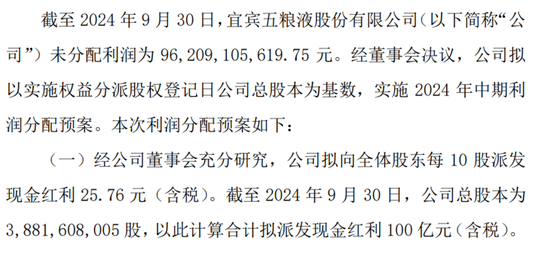 大手笔分红！拟10派25.76元-第1张图片