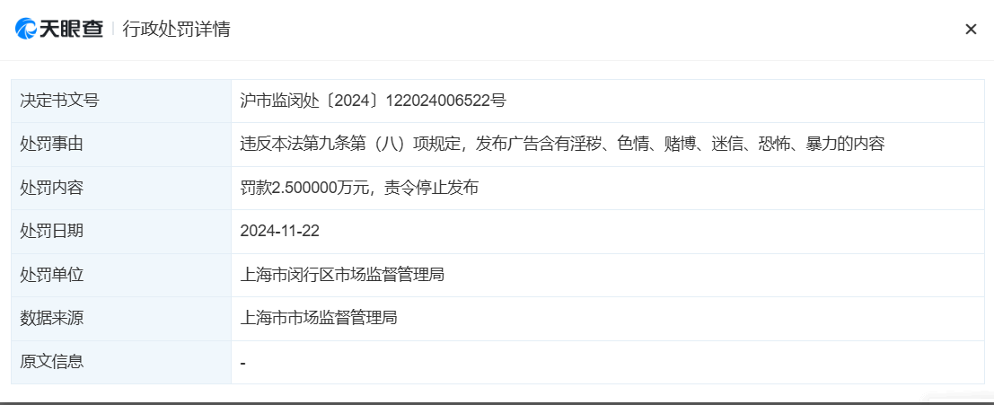 花洛莉亚因广告存性暗示被罚 曾陷“擦边”争议-第1张图片