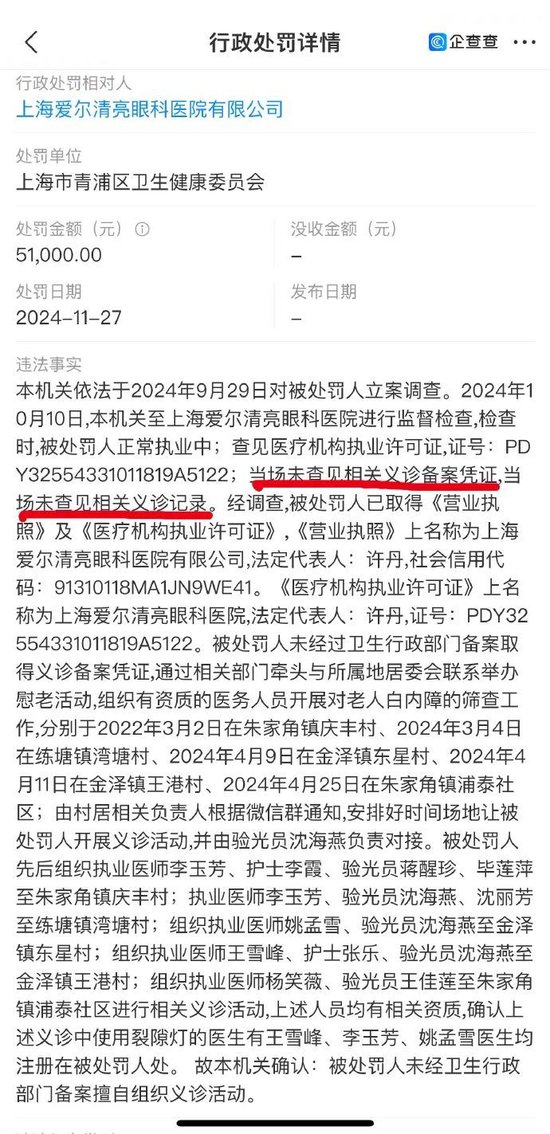 爱尔眼科：非法行医屡罚不止-第7张图片