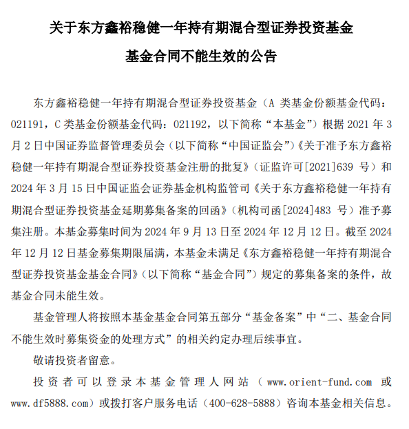 又一只基金募集失败！今年已有14只……-第1张图片