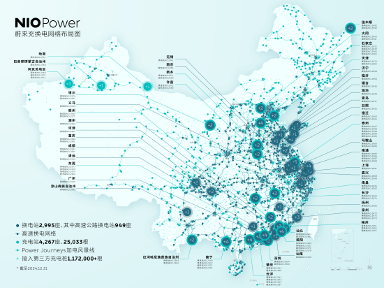 蔚来能源：单日上线93站，12月新增超379座充换电站-第1张图片