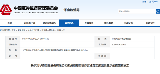 私下接受客户委托炒股 华安证券一员工收警示函-第2张图片