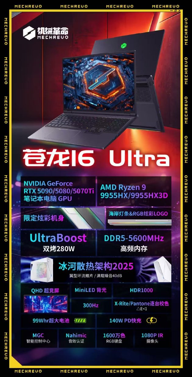 机械革命新品亮相CES2025：RTX 50系列游戏本全球同步首发-第3张图片