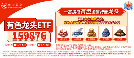 美国CPI公布！重燃美联储更早降息预期，工业金属爆发！有色龙头ETF（159876）劲升1.49%，紫金矿业涨逾2%-第5张图片