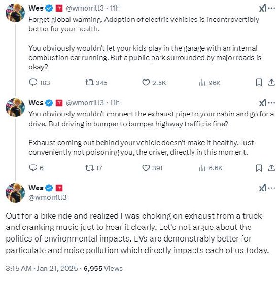 特朗普上台后特斯拉高管改口风：忘记全球变暖吧，买电动汽车是为了健康-第1张图片