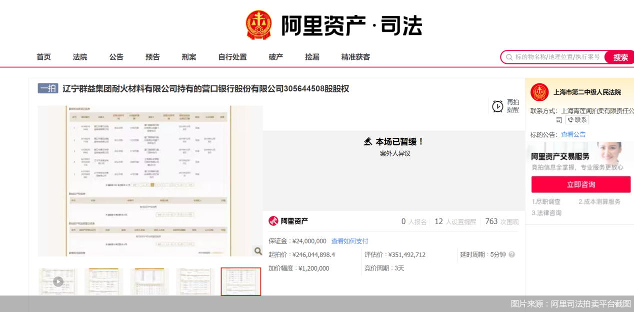 打折、流拍成常态 中小银行股权拍卖遇“寒冬”-第1张图片