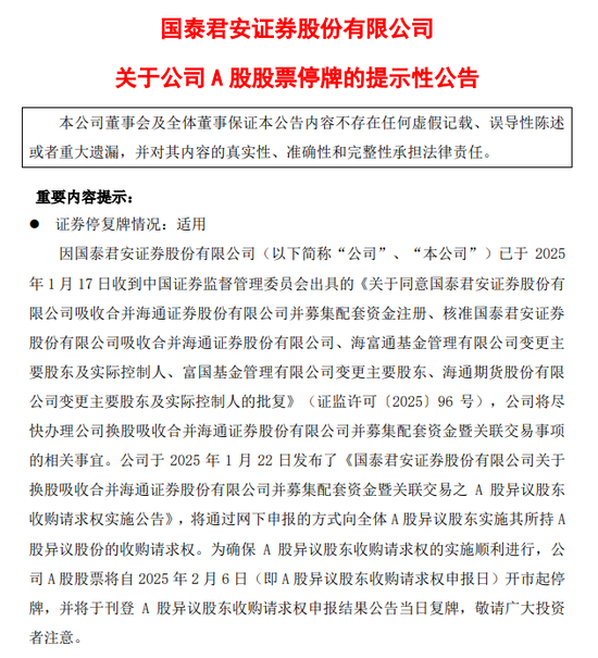 刚刚公告:2月6日起停牌-第1张图片