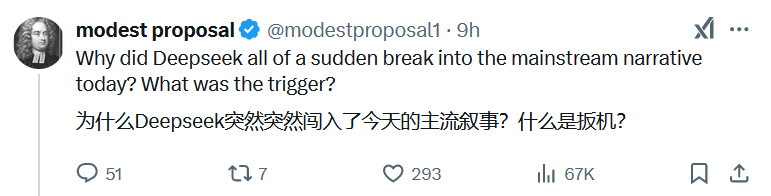 一夜之间，美国AI圈都在讨论DeepSeek，股民们焦虑“这是在做空英伟达吗？”-第1张图片