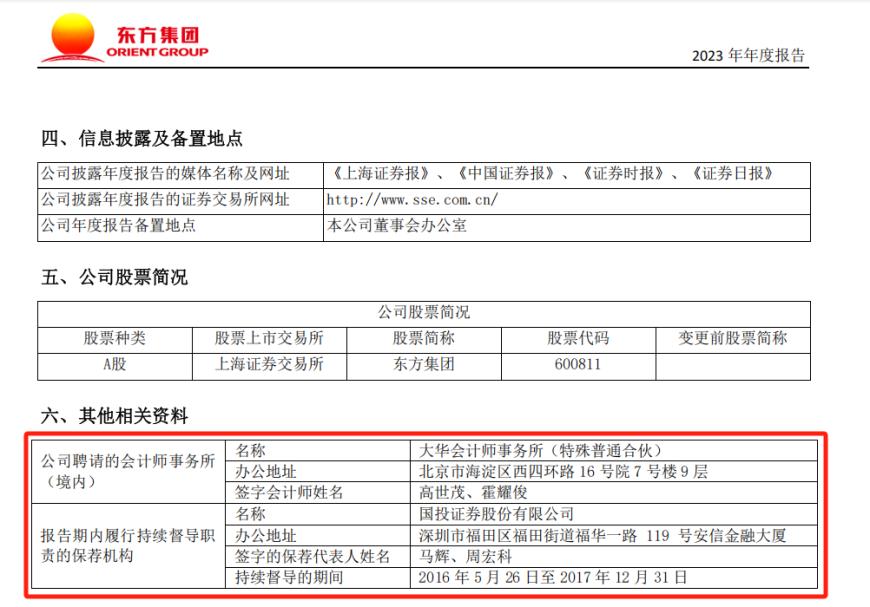 东方集团涉嫌连续4年财务造假，大华会计师事务所连续3年出具“无保留意见”审计报告-第6张图片